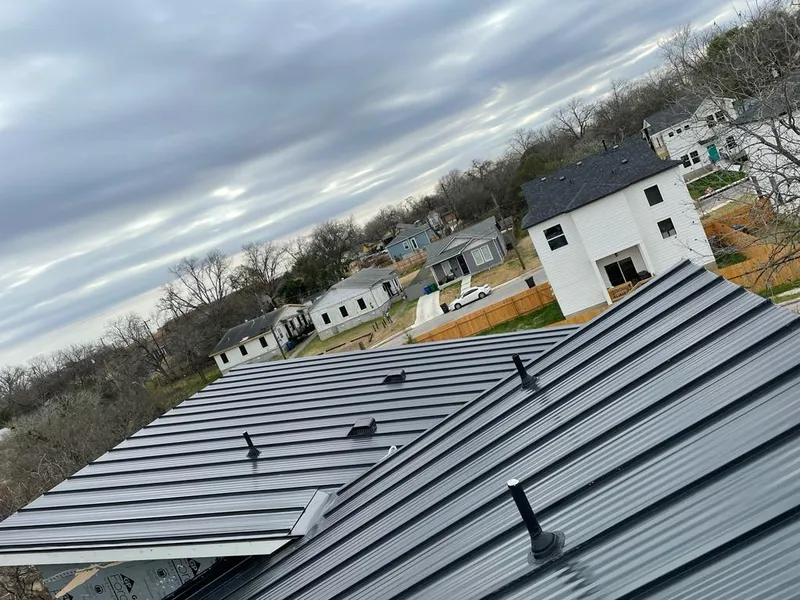 Standing seam metal roof panels with vents for Skylight Repair in Jeannette